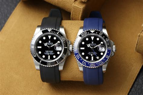 best rolex submariner straps|rolex submariner with rubber strap.